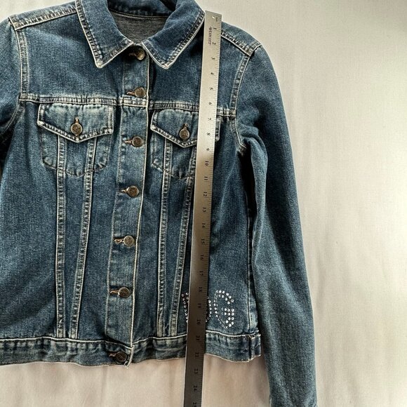 Dolce & Gabbana Women's Denim Jacket IT 44 US M Made in Italy DG Logo Detail - Picture 14 of 14